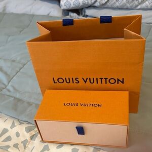 Louis Vuitton Bold Orange Bag and Box Duo